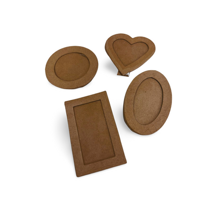 Assorted Shape Paper Mache Picture Frames