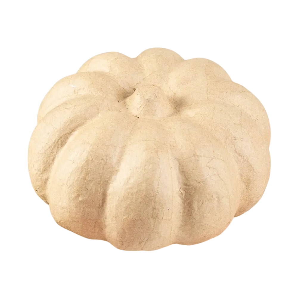 Paper Mache Pumpkin - 6.5" Diameter