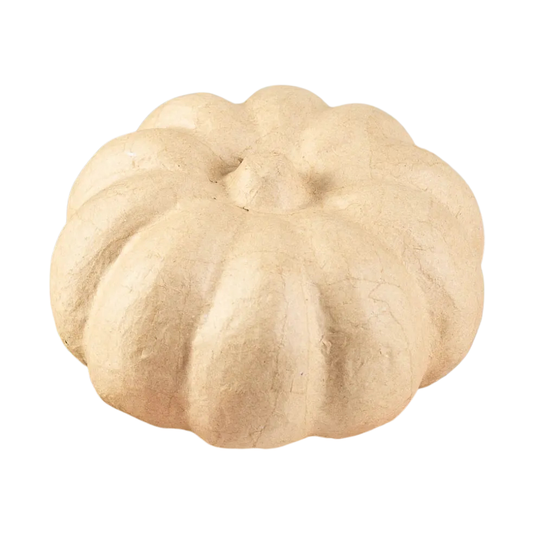 Paper Mache Pumpkin - 6.5" Diameter-  Paper Mache- The Celebration Co.