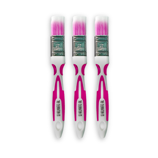 The Celebration Co. Soft Handle Paint Brush Set - Package of 3-  Tools- The Celebration Co.