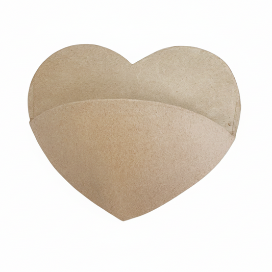 Premade Paper Mache Heart Wall Pocket