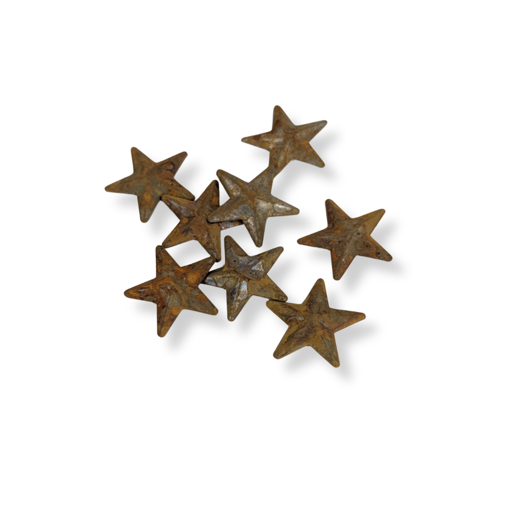 Mini Rusty Tin Barn Stars-  Embellishments- The Celebration Co.