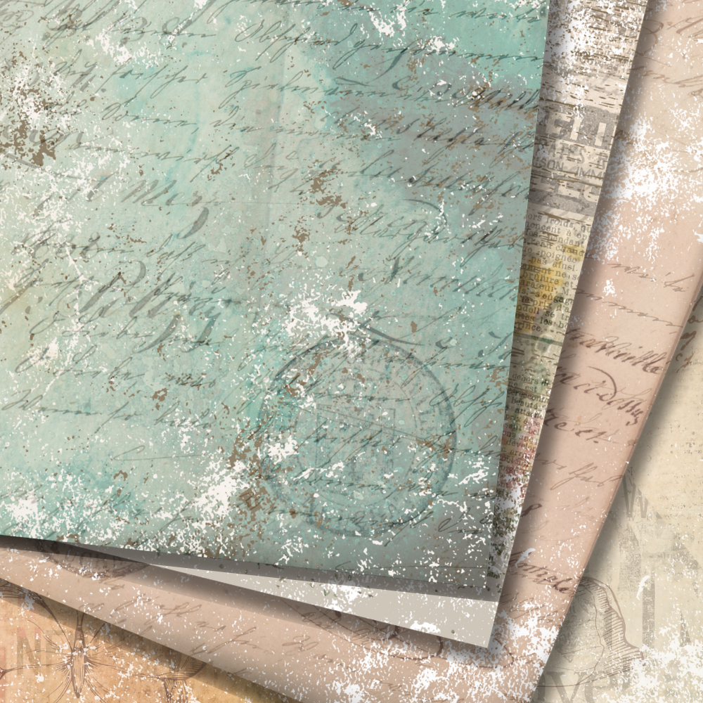 Rustic Romance - Digital Download - Craft Paper Package