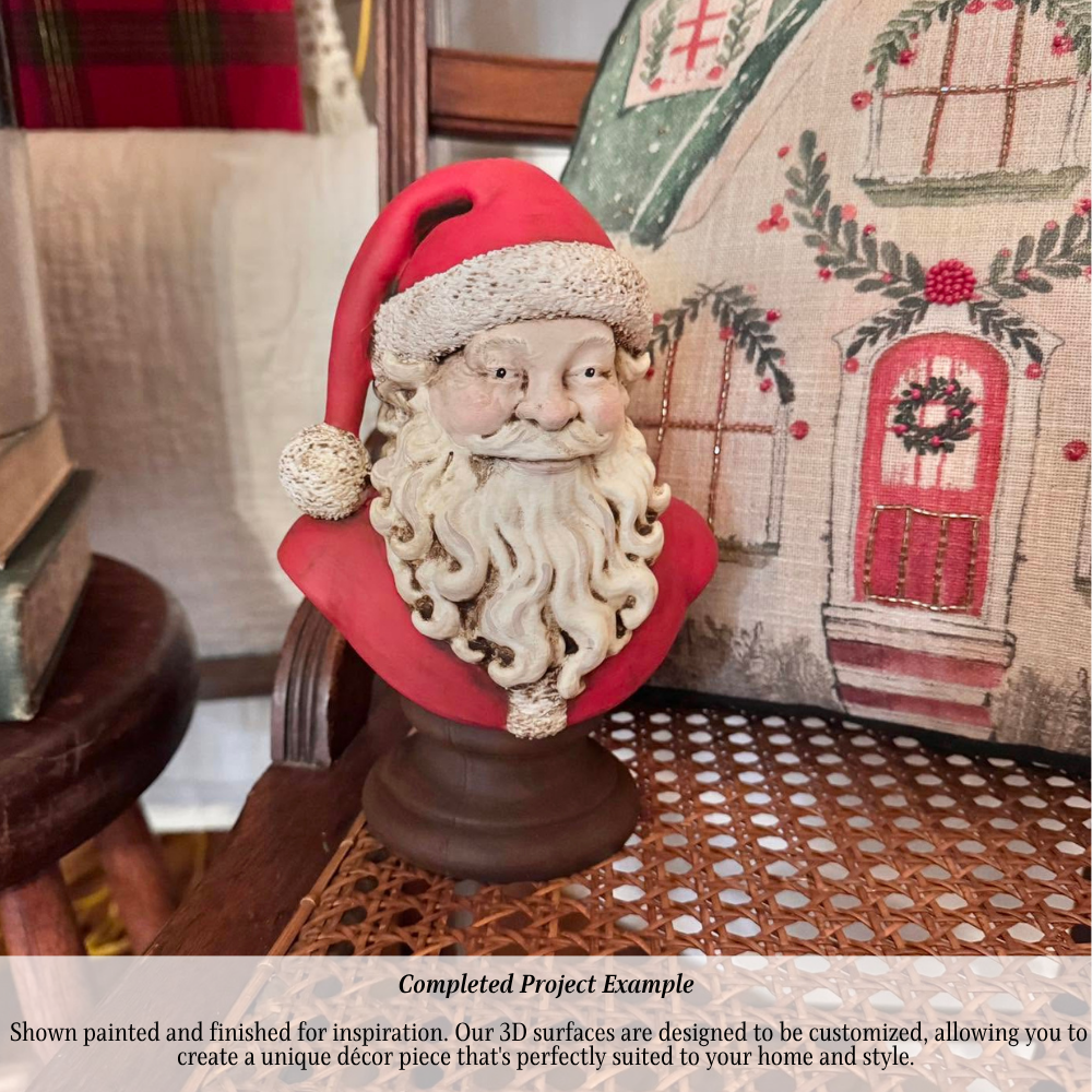 Santa Bust-  3D- The Celebration Co.