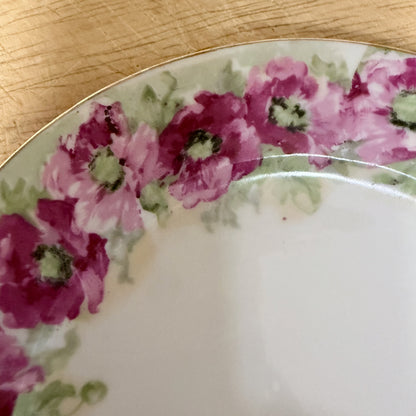 Vintage Austria Hand-Painted Floral Porcelain Saucers – Set of 3-  vintage- The Celebration Co.
