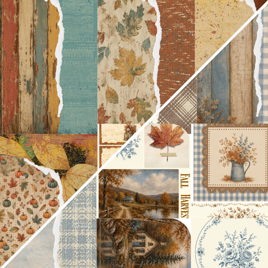 Digital Vault: Autumn Patina and Autumn in Blue 09/26-  Digital- The Celebration Co.