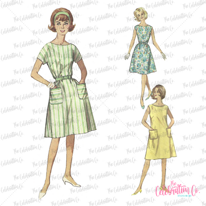 Vintage Sewing Pattern Digital Print (Choose from 5 Designs)