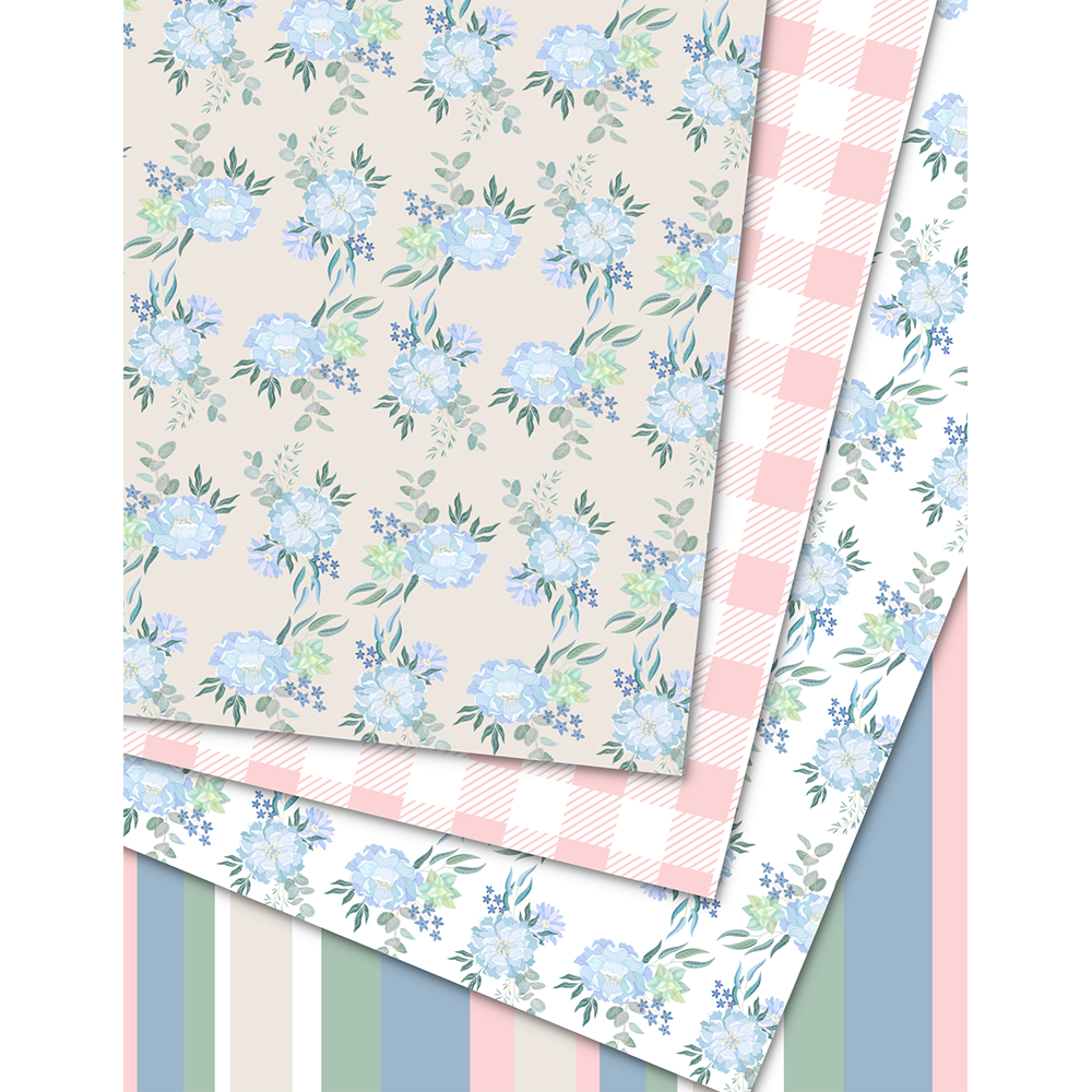 Shabby Cottage - Digital Download - Craft Paper Package
