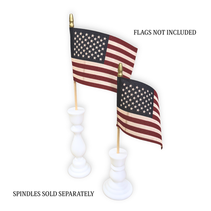 American Flag Display Spindles  – Choose from 2 Sizes-  3D- The Celebration Co.