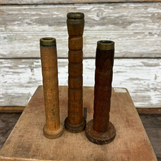 Vintage Textile Wooden Spools (One Per Package)-  vintage- The Celebration Co.