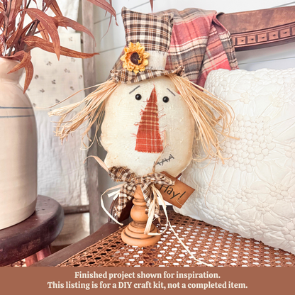 DIY Stuffed Scarecrow Head Craft Bundle