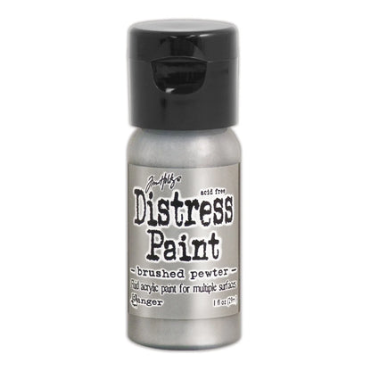 Tim Holtz Distress® Flip Top Paint Tarnished Brass-  Paints & Mediums- The Celebration Co.