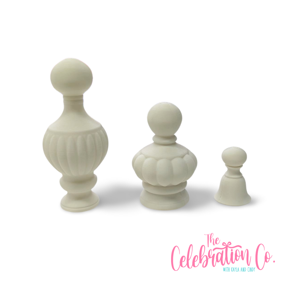 Finials – Tapered Decorative Accent (Choose from 3 Options)