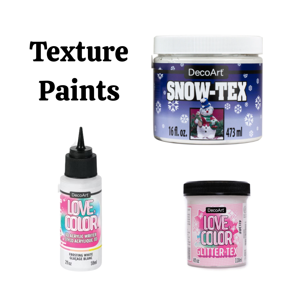 DecoArt Americana Acrylic Paint  - Texture Paints (Choice of 3 Types)-  Paints & Mediums- The Celebration Co.