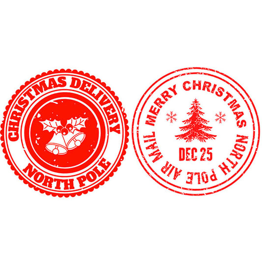Two Christmas Sticker Stamps (Freebie)