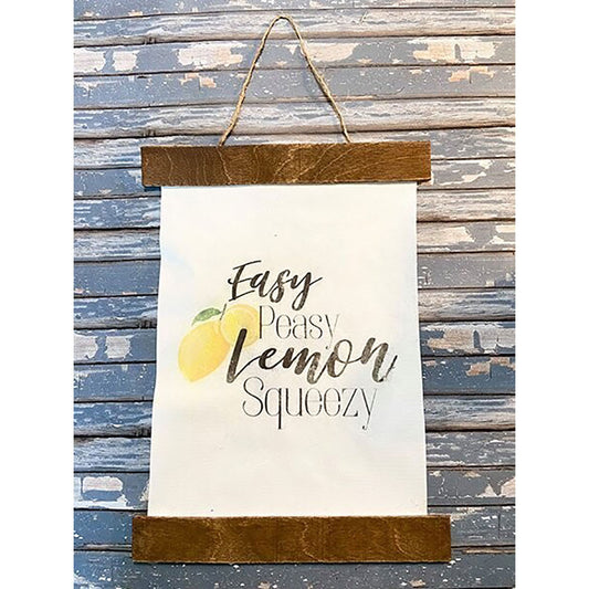 Easy Peasy Lemon Squeezy Hanging Sign (Template)