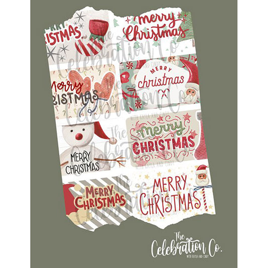 Printable Christmas Gift Tags - Country