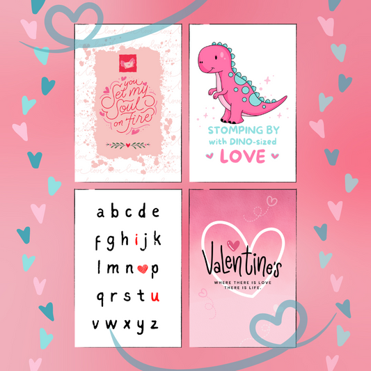 Custom-Designed Valentine Cards - Digital Download