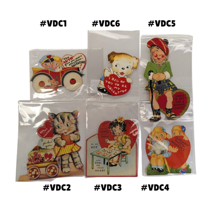 Vintage 1940s Valentines —  Die Cut Collection