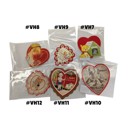 Vintage 1940s Valentines —  Heart Collection