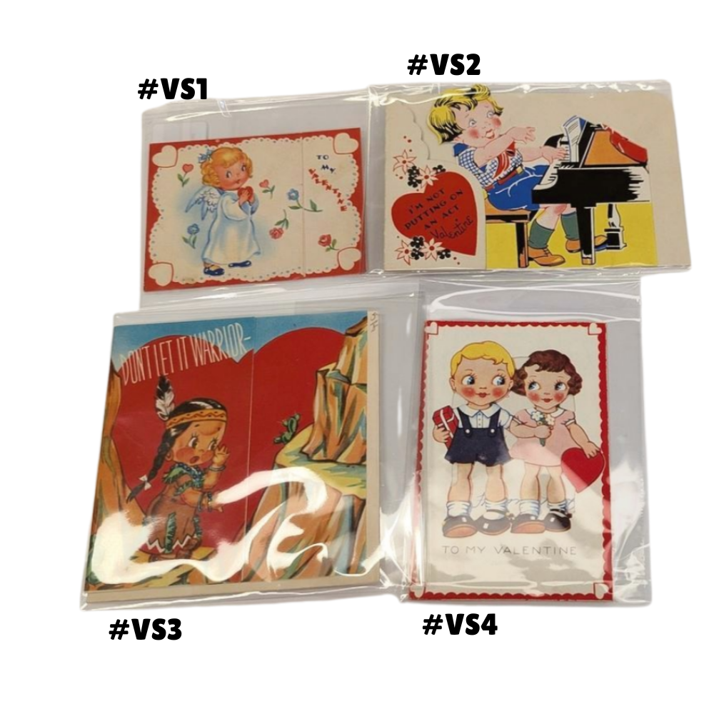 Vintage 1940s Valentines —  Rectangle Collection