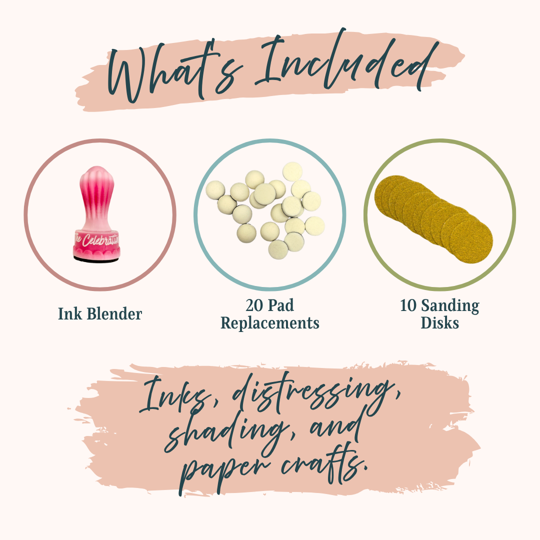 Ink Blender with 20 Replaceable Pads-  Tools- The Celebration Co.