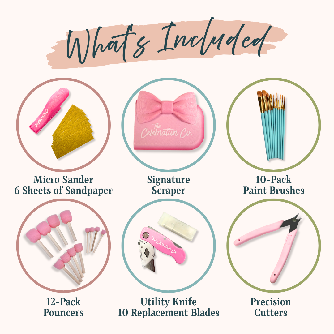 Craft Room Essentials Tool Bundle-  Tools- The Celebration Co.