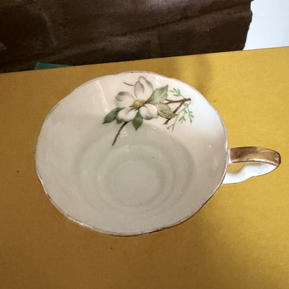 Vintage Lefton China Hand-painted Floral Teacup & Saucer Set-  vintage- The Celebration Co.