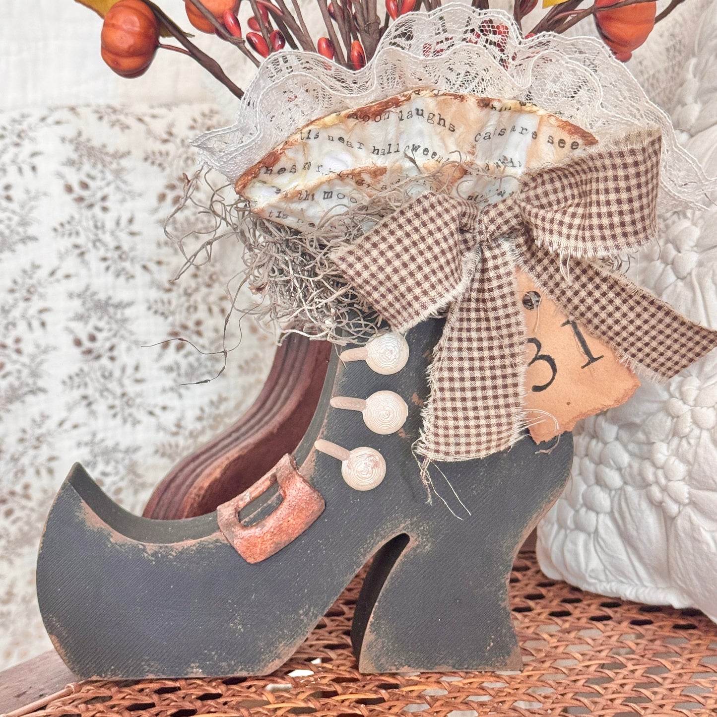 Witch Boot - Dimensional & Free Standing