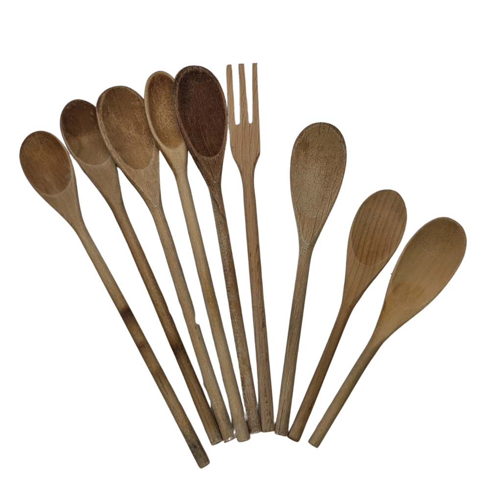 Vintage Wooden Kitchen Spoons