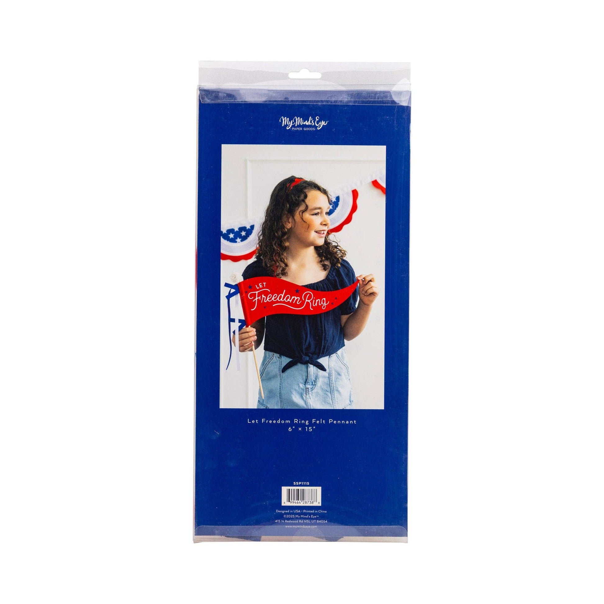 Let Freedom Ring Felt Pennant Banner-  Party- The Celebration Co.
