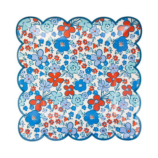 Floral Americana 9" Plate (Package of 8)-  Party- The Celebration Co.
