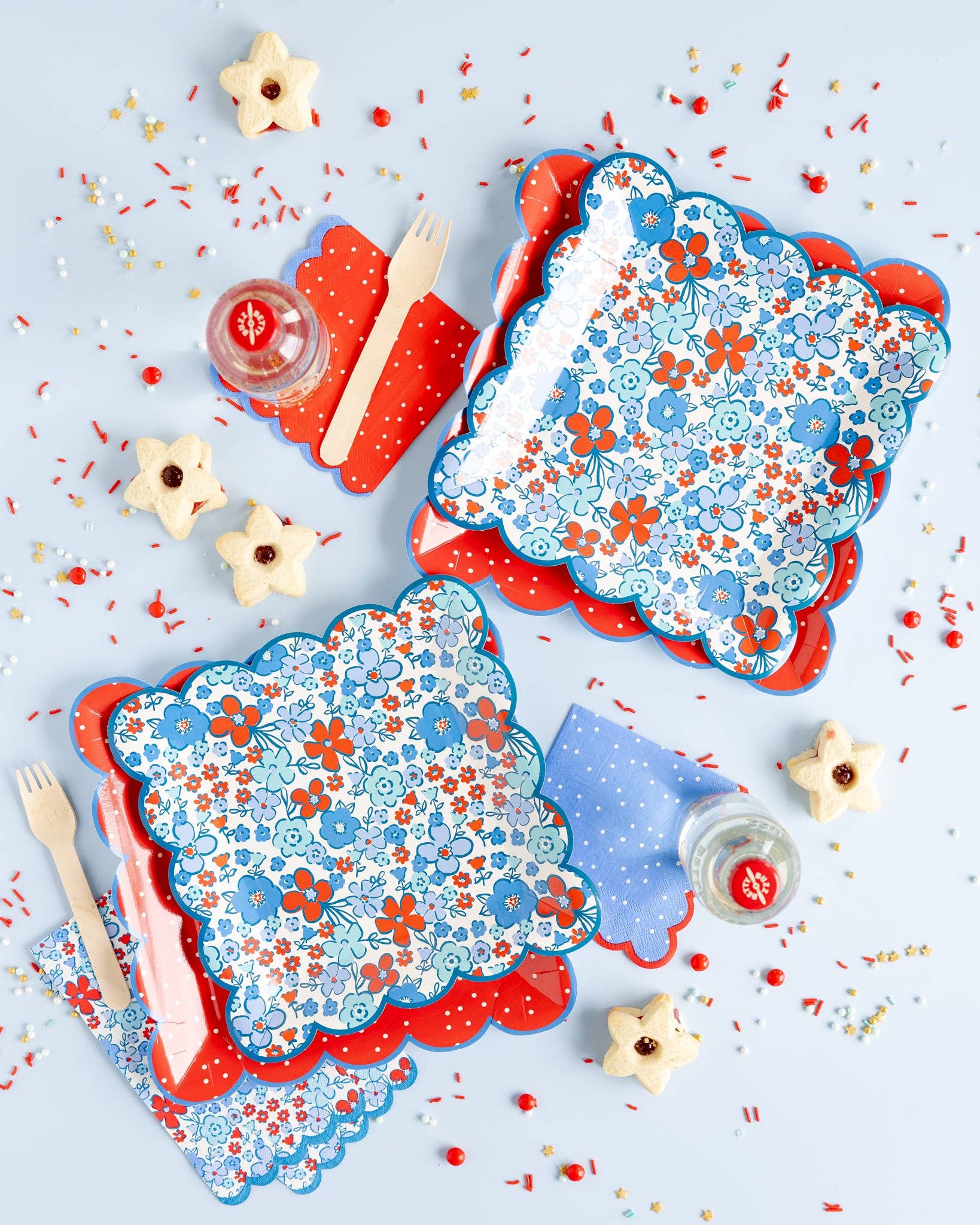 Red Polka Dot 10" Paper Plate-  Party- The Celebration Co.