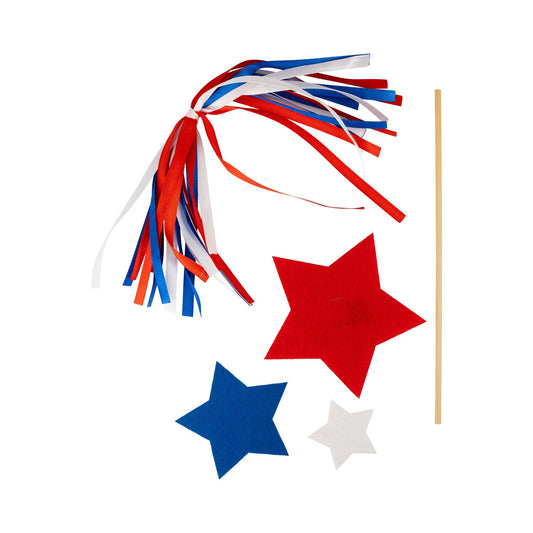 DIY Patriotic Wands-  Party- The Celebration Co.