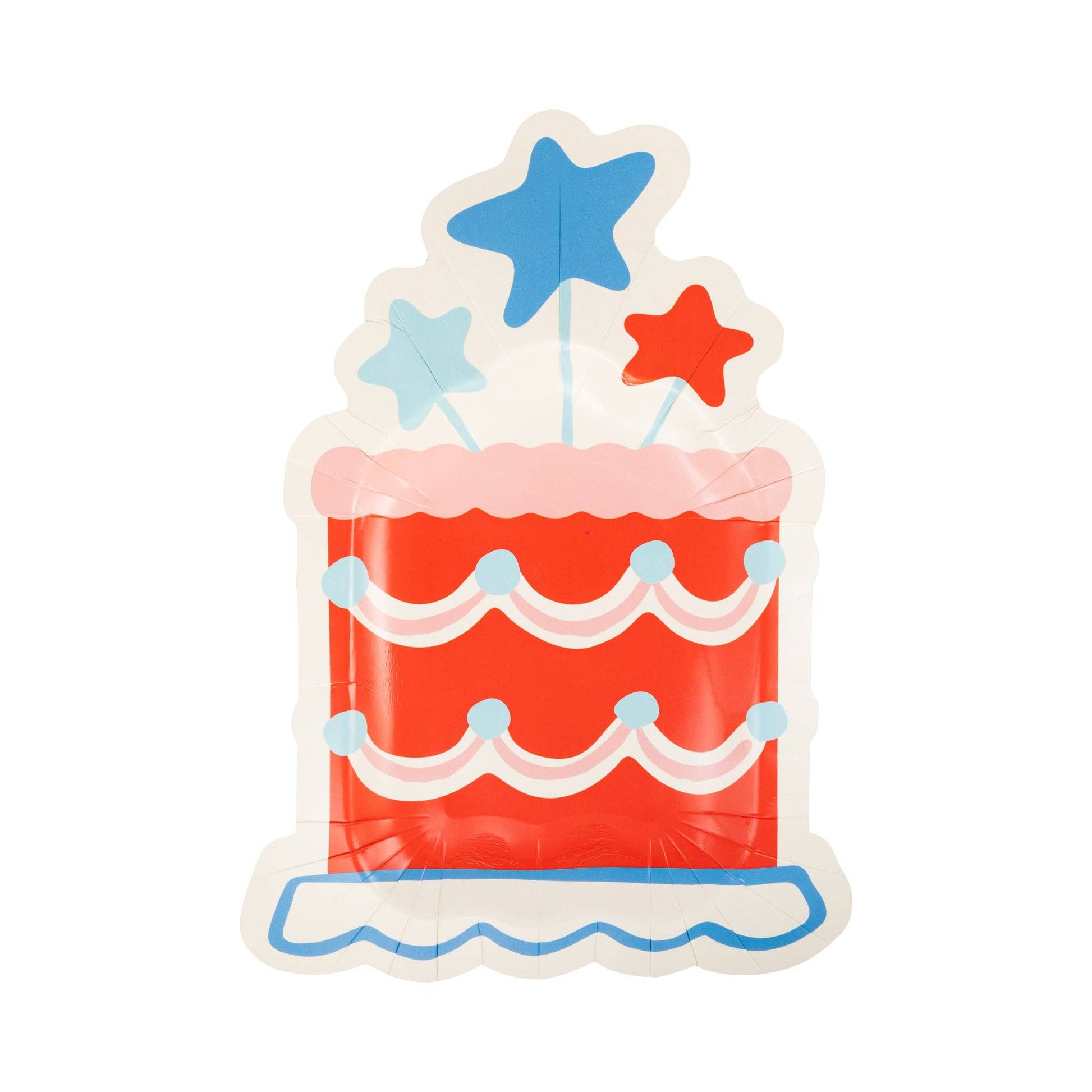 Summer Cake Shaped 11" Paper Plate-  Party- The Celebration Co.