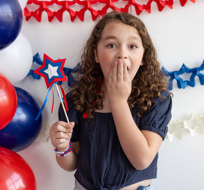 DIY Patriotic Wands-  Party- The Celebration Co.