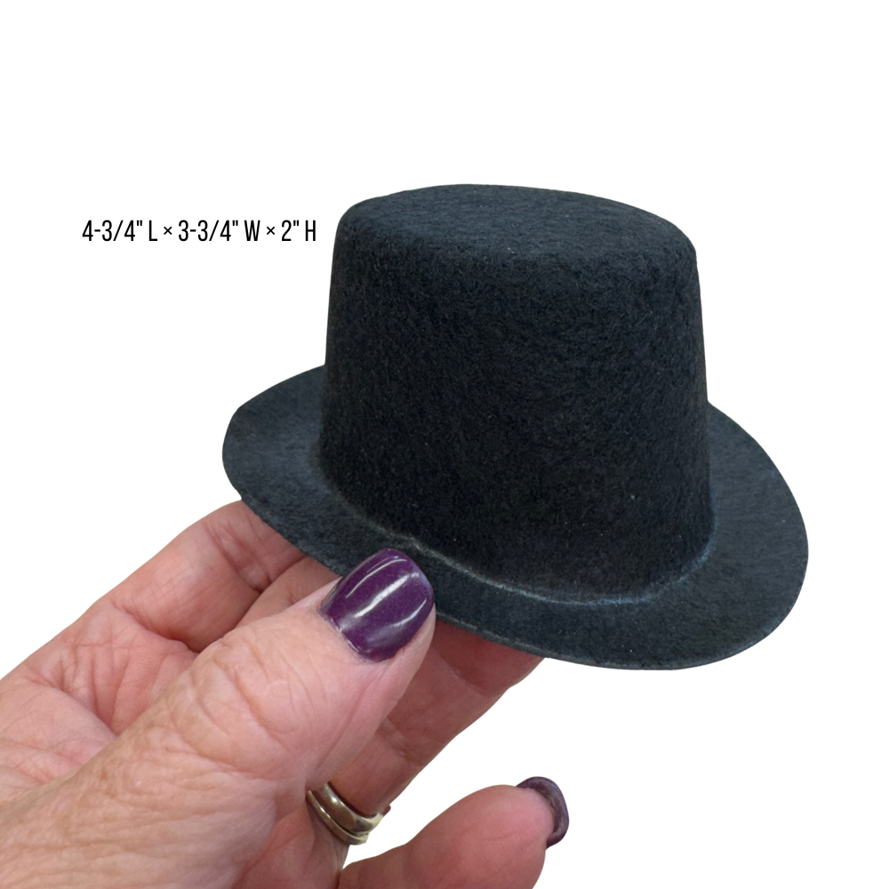 Black Top Hats (Package of 5)