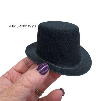 Black Top Hats (Package of 5)