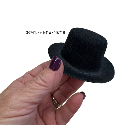 Black Top Hats (Package of 5)