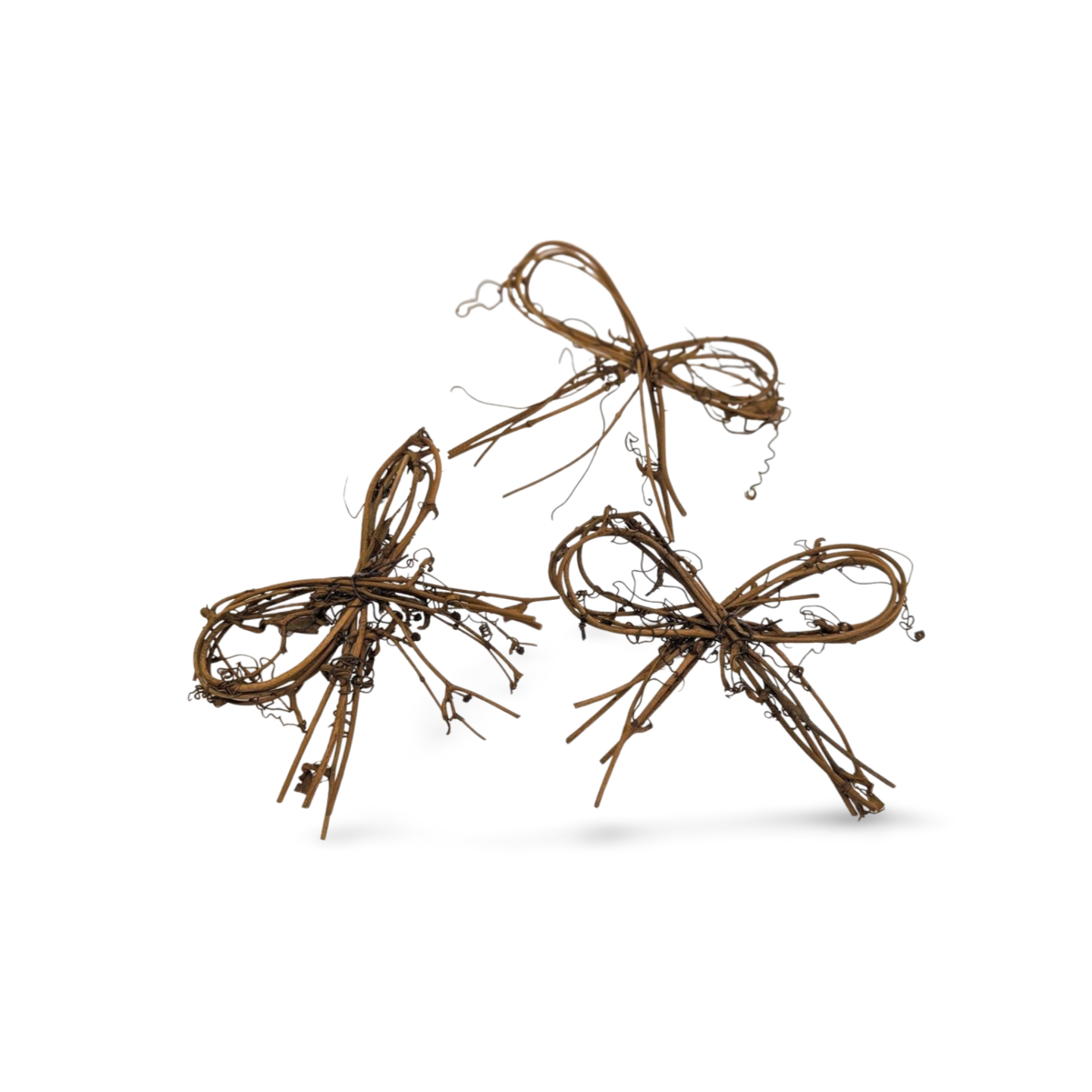 Natural Grapevine Bow - 3.5" Tall (3 pk)