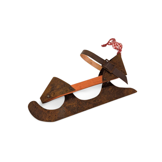 Vintage Rusty Ice Skate Ornament