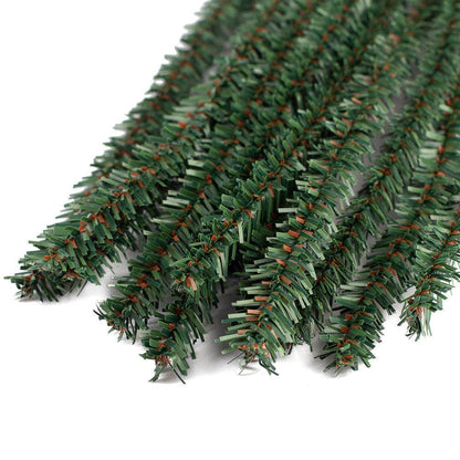 Pack of 12 Canadian Pencil Pine Wired Stems - 12" long-  Florals- The Celebration Co.