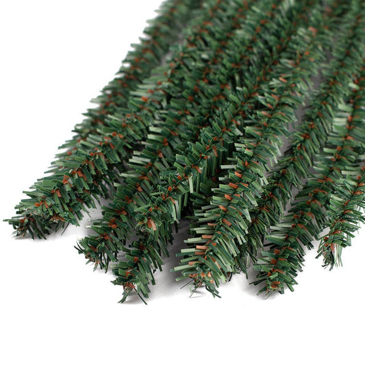 Pack of 12 Canadian Pencil Pine Wired Stems - 12" long-  Florals- The Celebration Co.