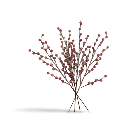 Snowy Berry Spray - 18" Long