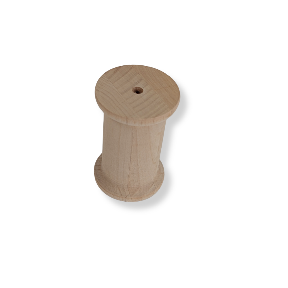 Unfinished Natural Wood Thread Spool-  Wood- The Celebration Co.