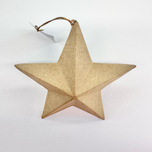 Dimensional Paper-mache Star Ornaments (Your Choice)